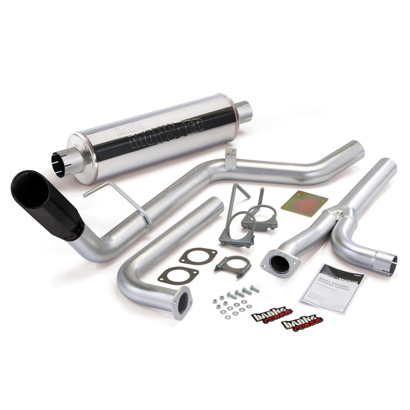 Nissan Frontier Performance Exhaust - Banks Power - Cat Back, Single Exit, Black Tip - Black - `04-`14